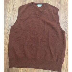 Britches Sweater Vest Mens Extra Large Great Outdoors Lambswool V Neck